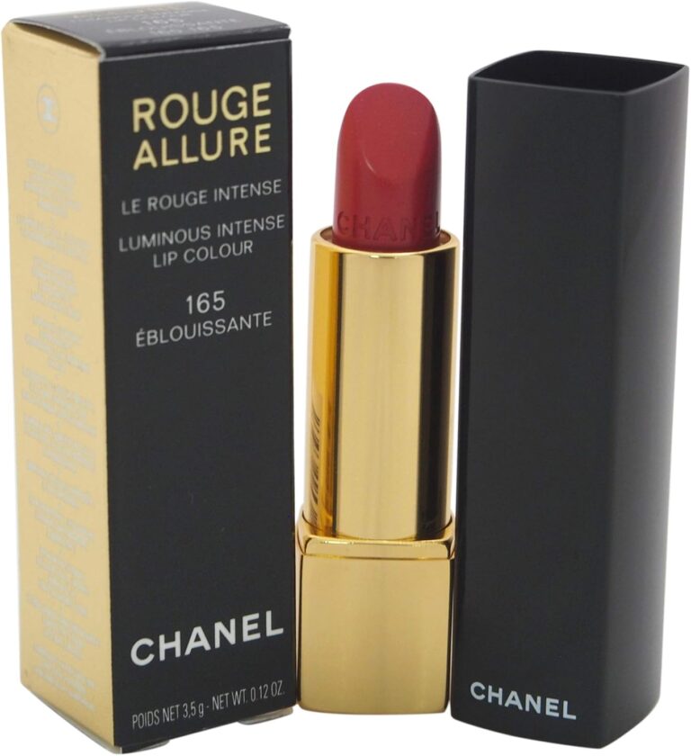 Pintalabios Chanel Rouge Allure Luminous Intense Nº 165 Eblouissante - abierto y con caja juntos