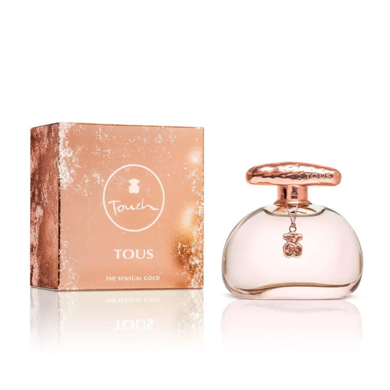 Perfume TOUS Touch The Sensual Gold Eau de Toilette de 100 ml - caja y frasco