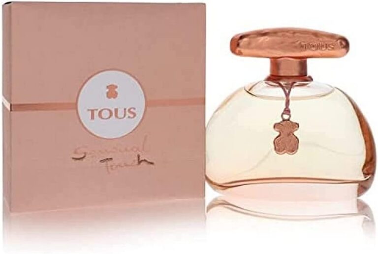 Perfume TOUS Touch The Sensual Gold Eau de Toilette de 100 ml - caja y frasco zoom