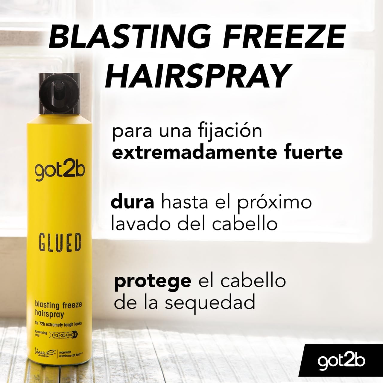 Spray de fijación efecto congelante Got2B Schwarzkopf 300 ml