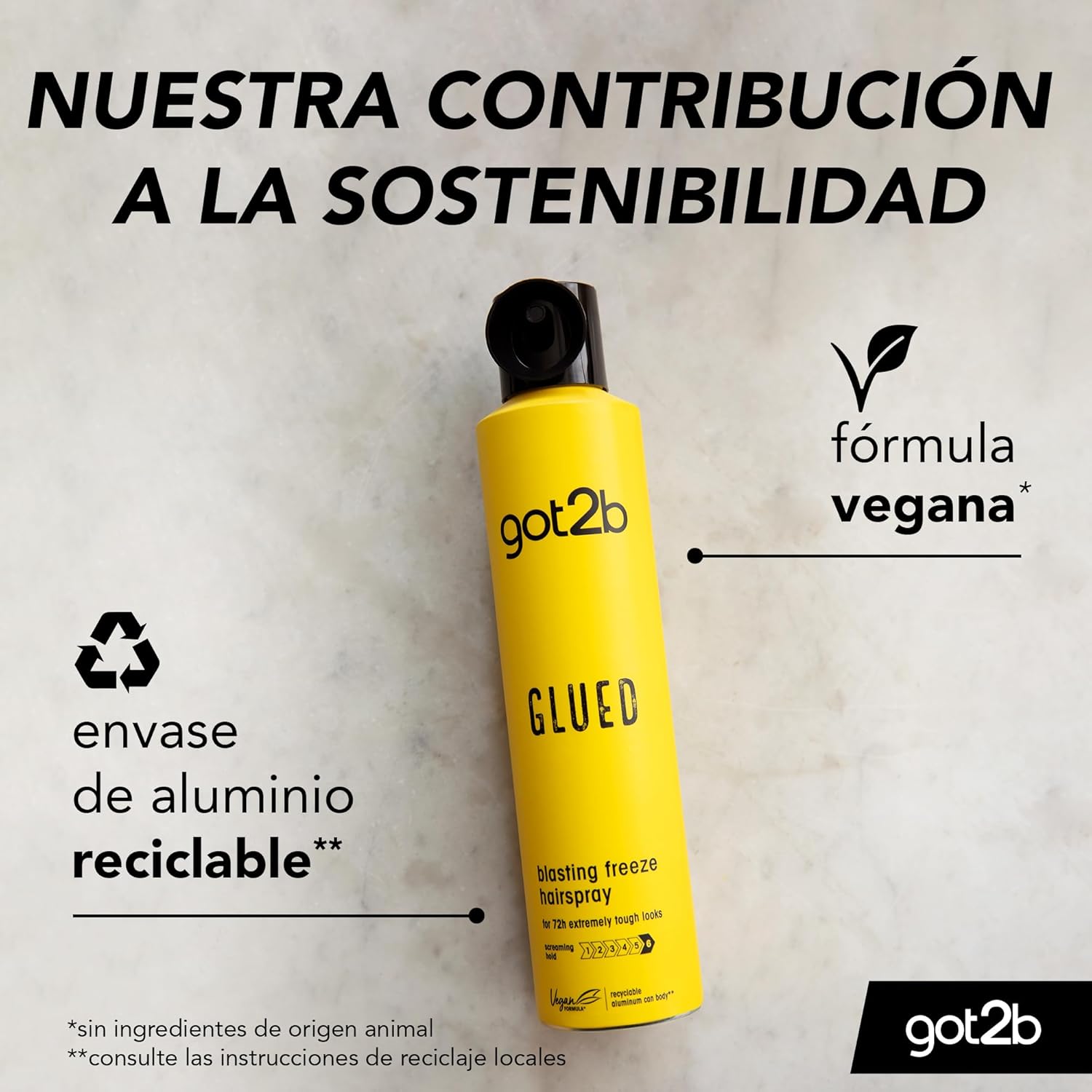 Spray de fijación efecto congelante Got2B Schwarzkopf 300 ml