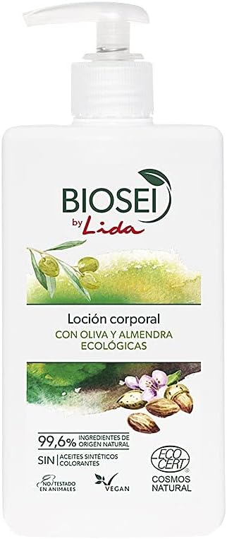 Loción corporal con oliva y almendras ecológicas