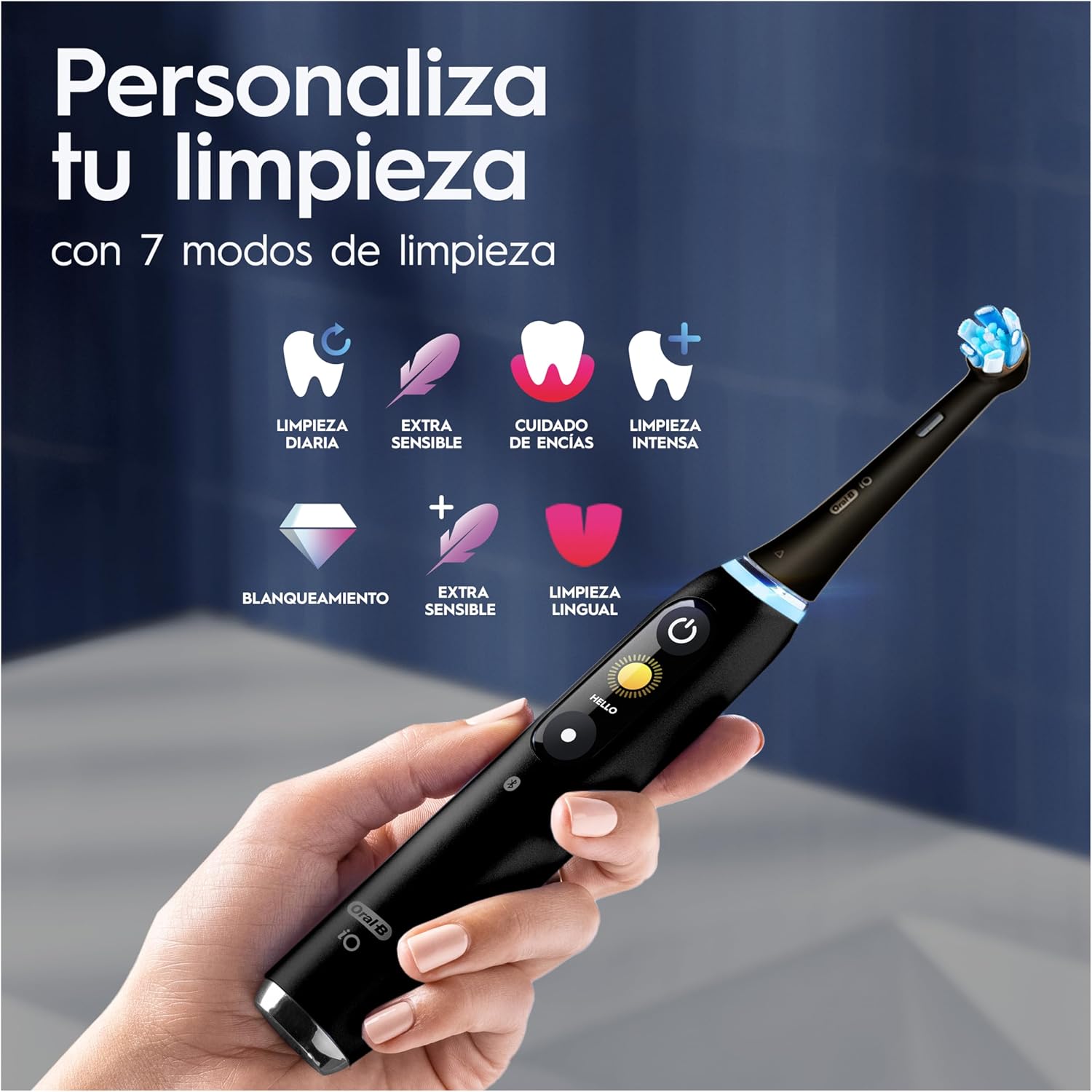Oral-B iO 9 Cepillo Eléctrico Negro 7 Modos para una limpieza personalizada
