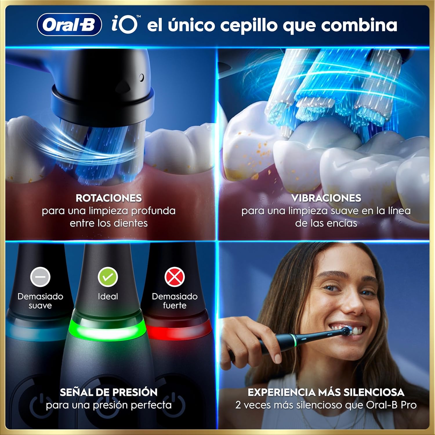 Oral-B iO 9 Cepillo Eléctrico Negro 7 Modos caracteríscias