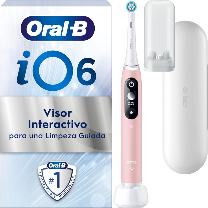 Oral-B iO 6N cepillo eléctrico de dientes rosa 5 modos de cepillado