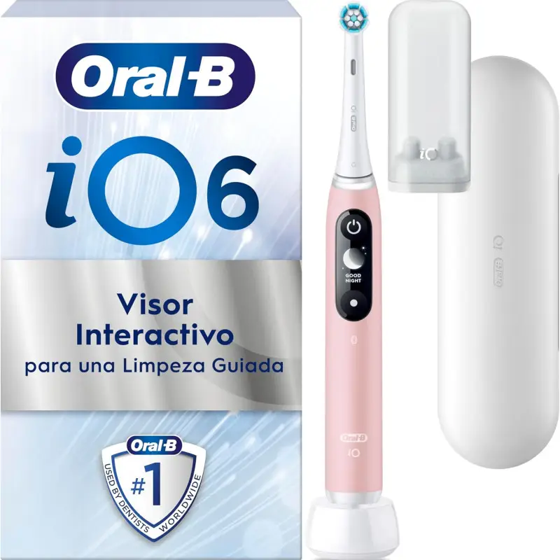 Oral-B iO 6N cepillo eléctrico de dientes rosa 5 modos de cepillado
