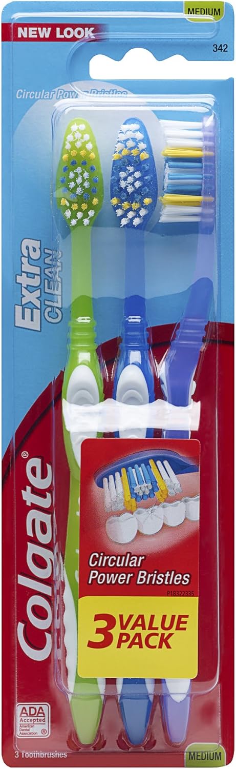 Colgate pack 3 cepillos de dientes medium Extra Clean