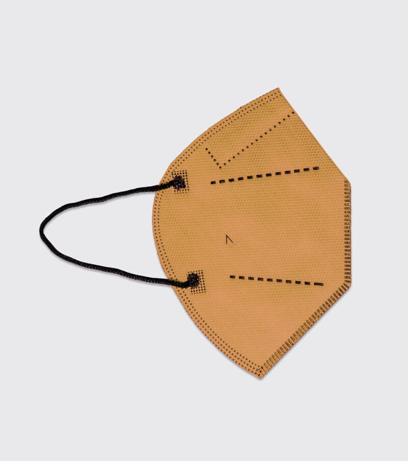 Airnatech mascarilla higiénica mostaza 20 lavados - 5 uds