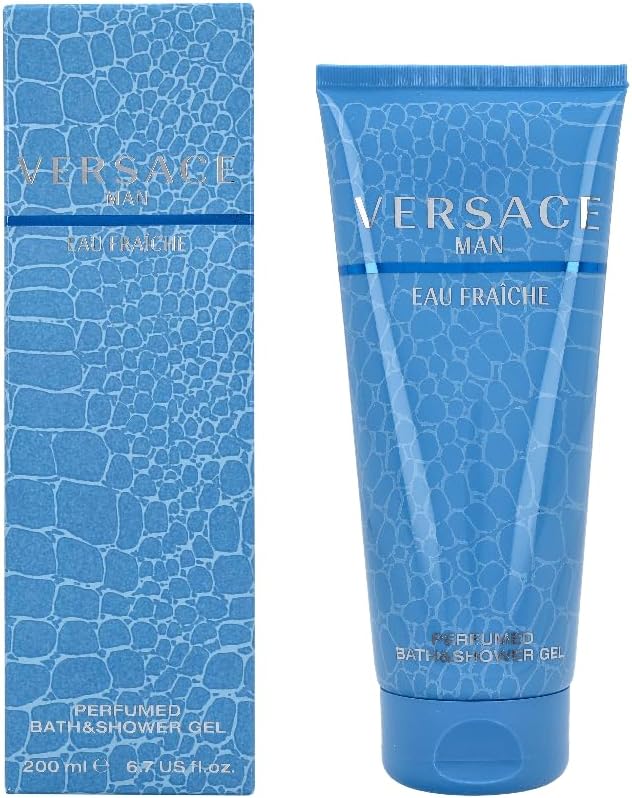 Gel de ducha para hombre Eau Fraiche de Versace de 200 ml - caja y tubo
