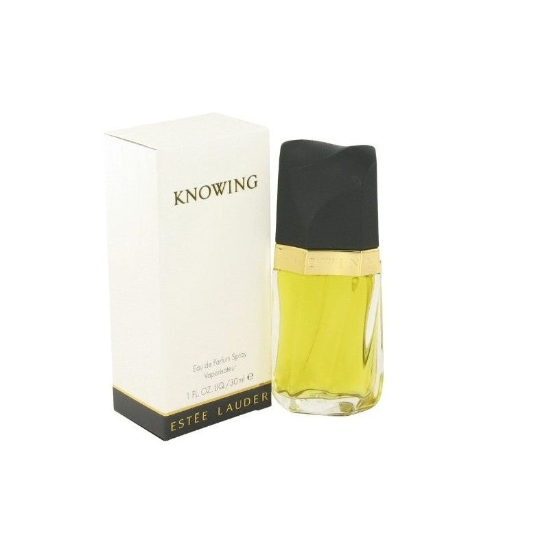 Caja y perfume para mujer KNOWING Edp de Estée Lauder de 30 ml de perfil
