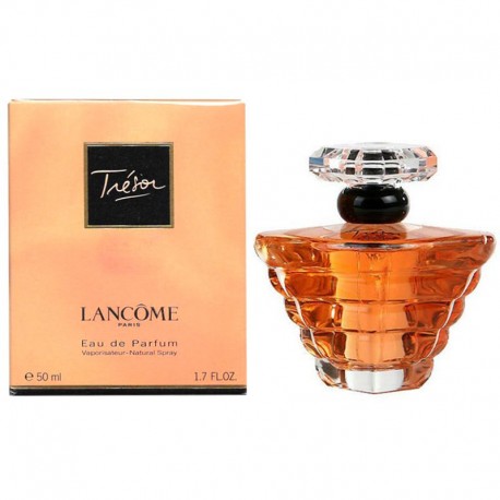 Caja y frasco del perfume para mujer TRESOR Edp de Lancome de 50 ml
