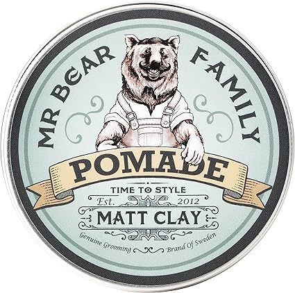Crema de peinado POMADE MATT CLAY de Mr Bear Family de 100 ml