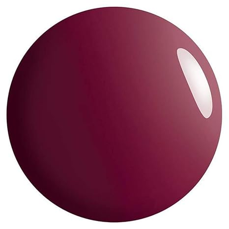 Muestra de color burdeos del esmalte de gel para uñas semipermanentes