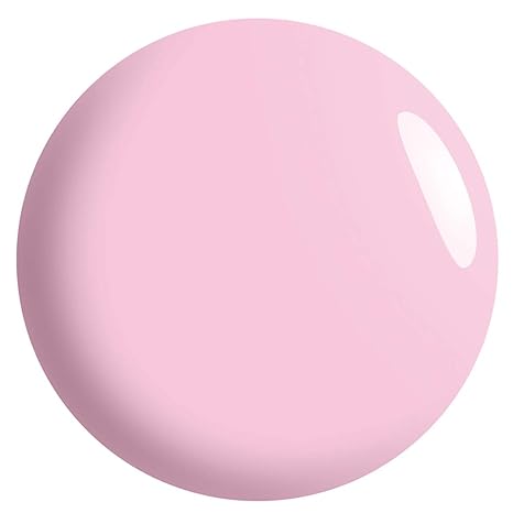 Muestra de color rosa del esmalte de gel para uñas semipermanentes
