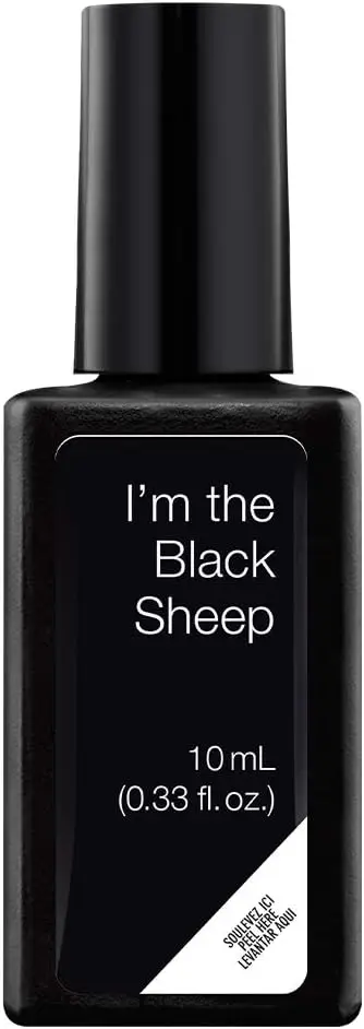 Frasco esmalte de gel para Uñas Semipermanente de color negro I’m the Black Sheep de la marca Sensationail