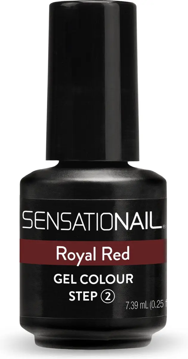 Frasco esmalte de gel para Uñas Semipermanente de color rojo Royal Red de la marca Sensationail
