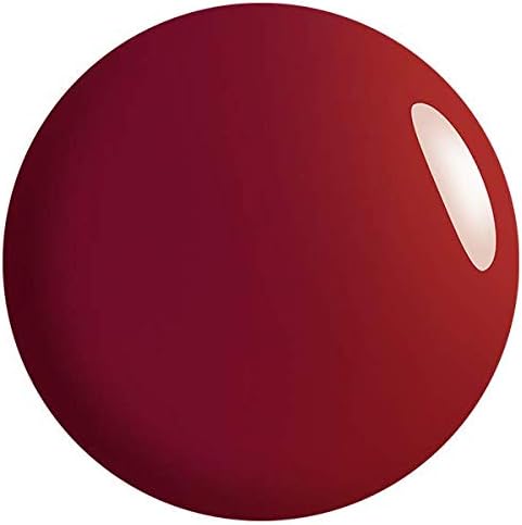 Muestra de color rojo del esmalte de gel para uñas semipermanentes