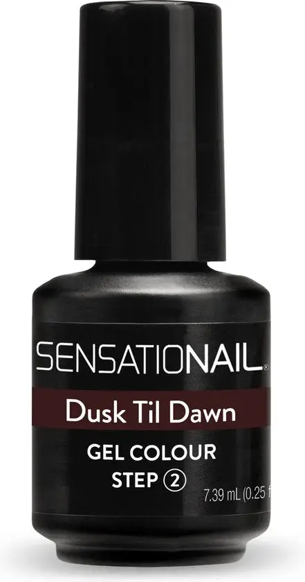 Frasco esmalte de gel para Uñas Semipermanente de color marrón Dusk Til Dawn de Sensationail