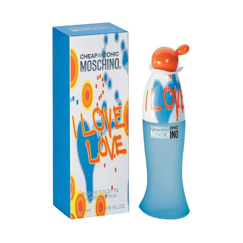 Caja y Perfume para mujer I Love Love Cheap & Chic de Moschino de 100 ml