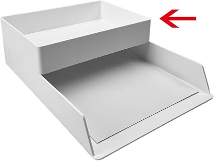 Organizador Rectangular Blanco de Plástico