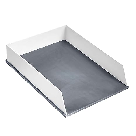 Juego de Organización Escritorio Gris y Blanco