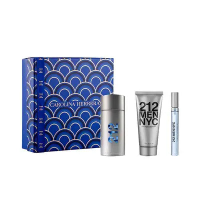 Set de  212 Men Nyc Eau de Toilete de 100 Ml, After Shave de 100 Ml y Eau de Toilete de 10 Ml de Carolina Herrera