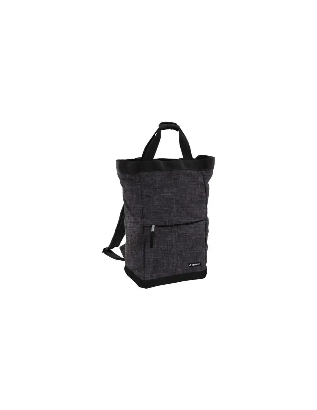 Mochila Bolso Holgada Negra de Baggy 39 Cm