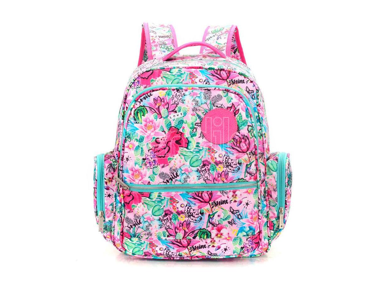 Mochila Estampado de Flores de Chimola 40 Cm