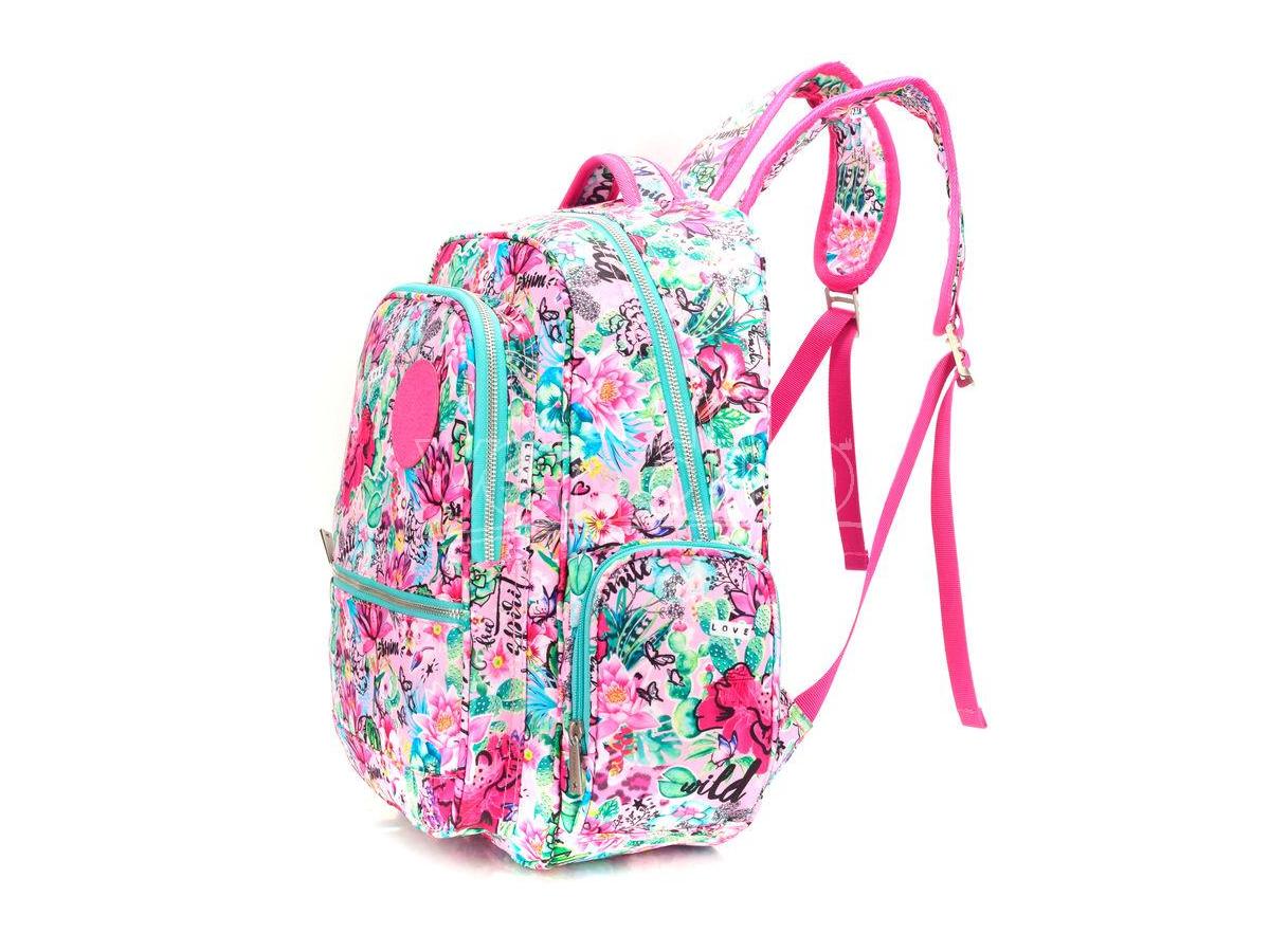 Mochila Estampado de Flores de Chimola 40 Cm