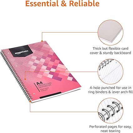 Pack de 5 Cuadernos de Anillas A4 Blanco