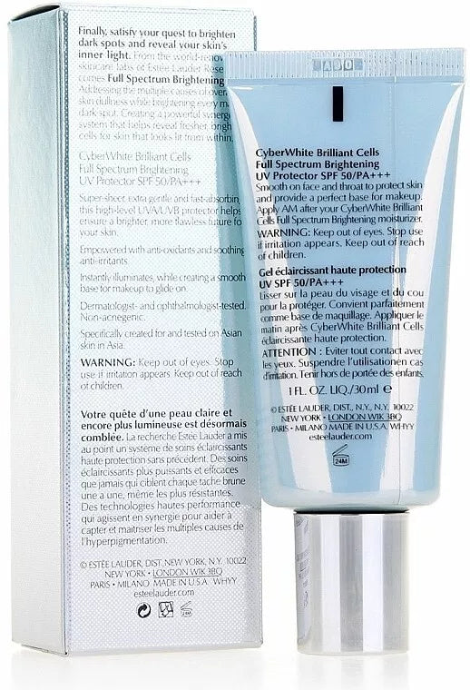 Protector Solar Estée Lauder CyberWhite Brilliant Cells SPF50/PA+++ - 30ml