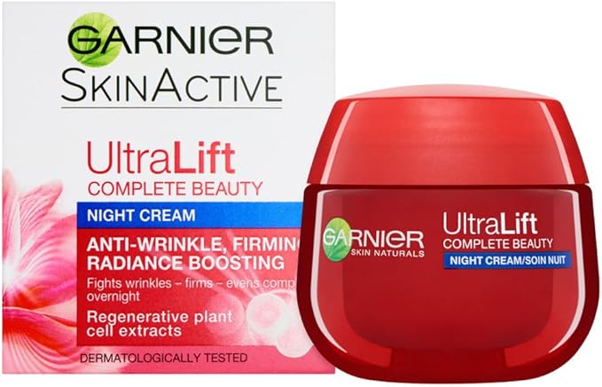 Caja y crema antiarrugas Ultralift  de Garnier de 50 ml