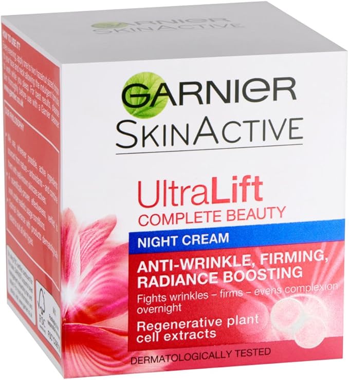 Caja de la crema antiarrugas Ultralift  de Garnier de 50 ml