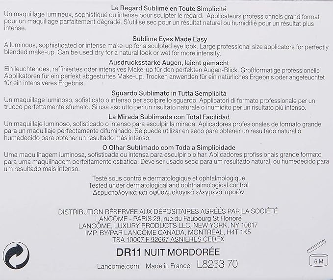 Paleta Sombras de Ojos Hypnose Nº Dr11 Nuit Mordorée de Lancome de 4,3 Gr