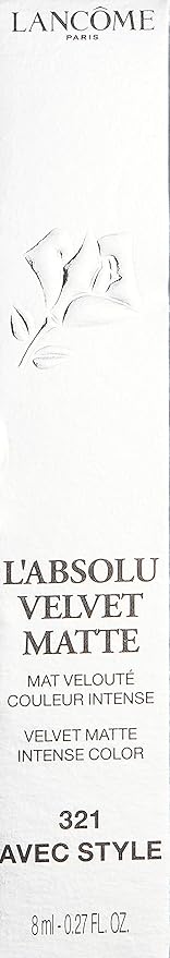 Pintalabios Labsolu Velvet Matte Nº 321 Avec Style de Lancome de 8 Gr