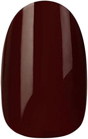 Muestra uña postiza burdeos del modelo Garnet de la marca Elegant Touch