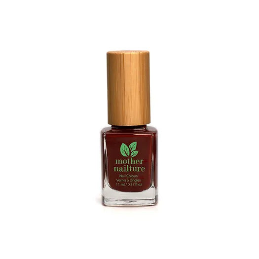 Frasco del esmalte de uñas sin toxicos para uñas rojas Rubí, profesionales, naturales y brillantes de Mother Nailture