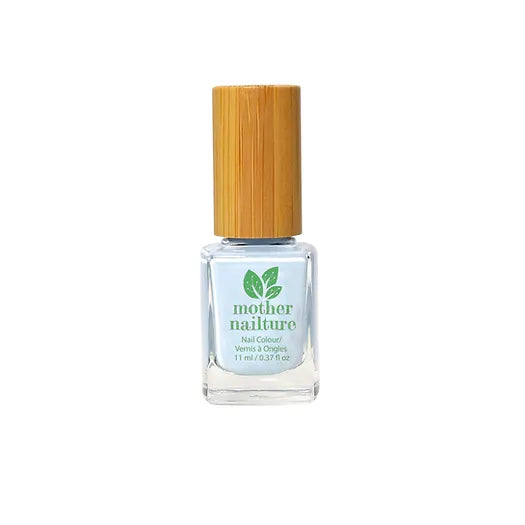 Frasco del esmalte de uñas sin toxicos para uñas azules Azul Islandia profesionales, naturales y brillantes de Mother Nailture