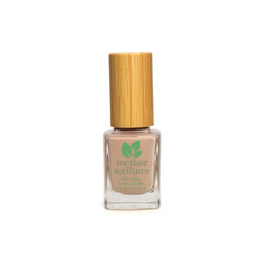 Frasco del esmalte de uñas sin toxicos para uñas nude, profesionales, naturales y brillantes de Mother Nailture