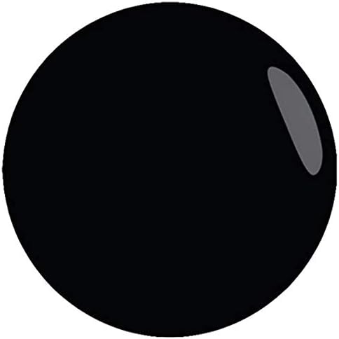Muestra de color negro del esmalte de gel para uñas semipermanentes