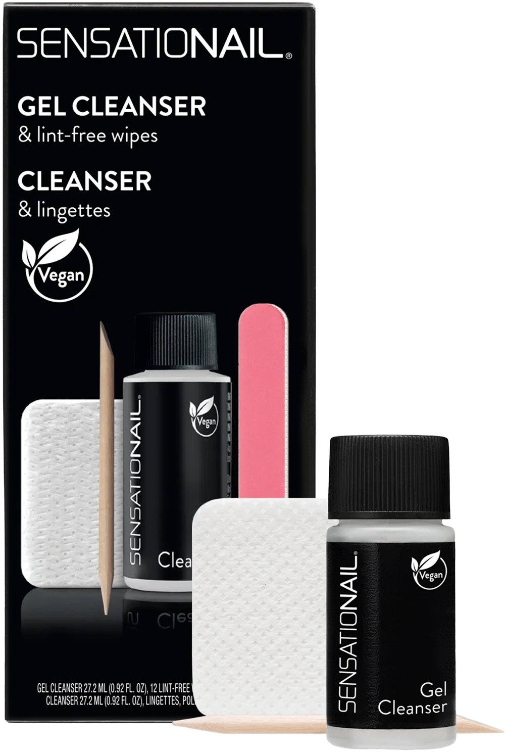 kit de limpieza de esmaltes de gel para uñas semipermentantes, incluye quita esmalte sin acetona, lima de uñas y pulidor uñas de Sensationail