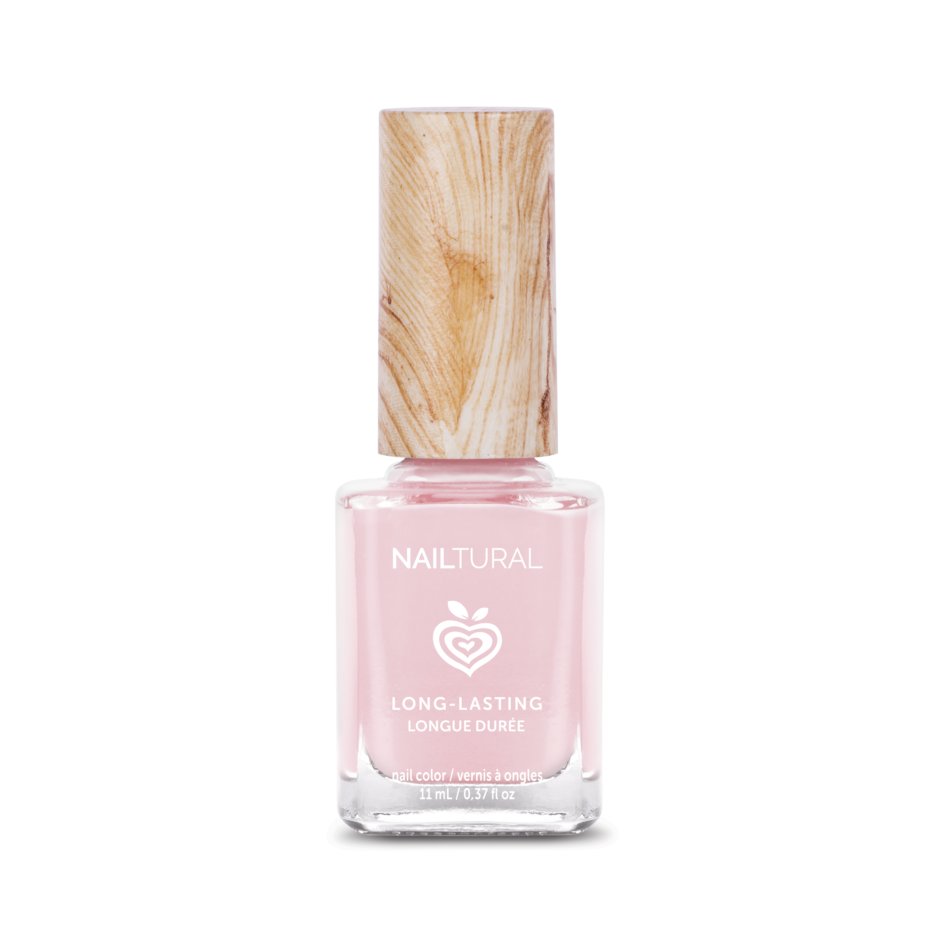 Frasco del esmalte de uñas sin toxicos para uñas rosas profesionales, naturales y brillantes de Nailtural