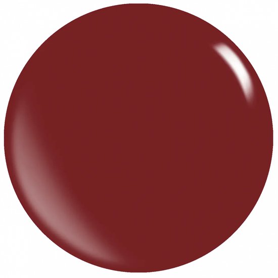Muestra de color rojo del esmalte de gel para uñas semipermanentes