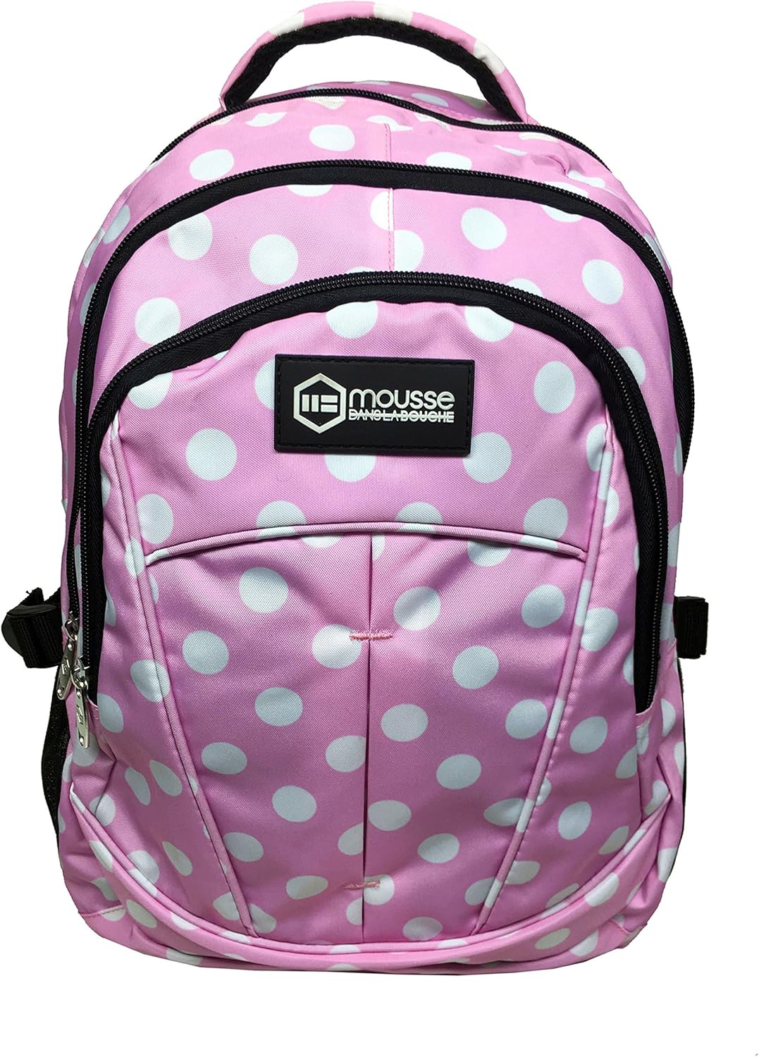 Mochila Rosa con Lunares de Mousse Dans 47 Cm