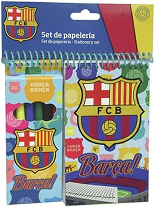 Set de 6 Rotuladores con Bloc del Fc Barcelona