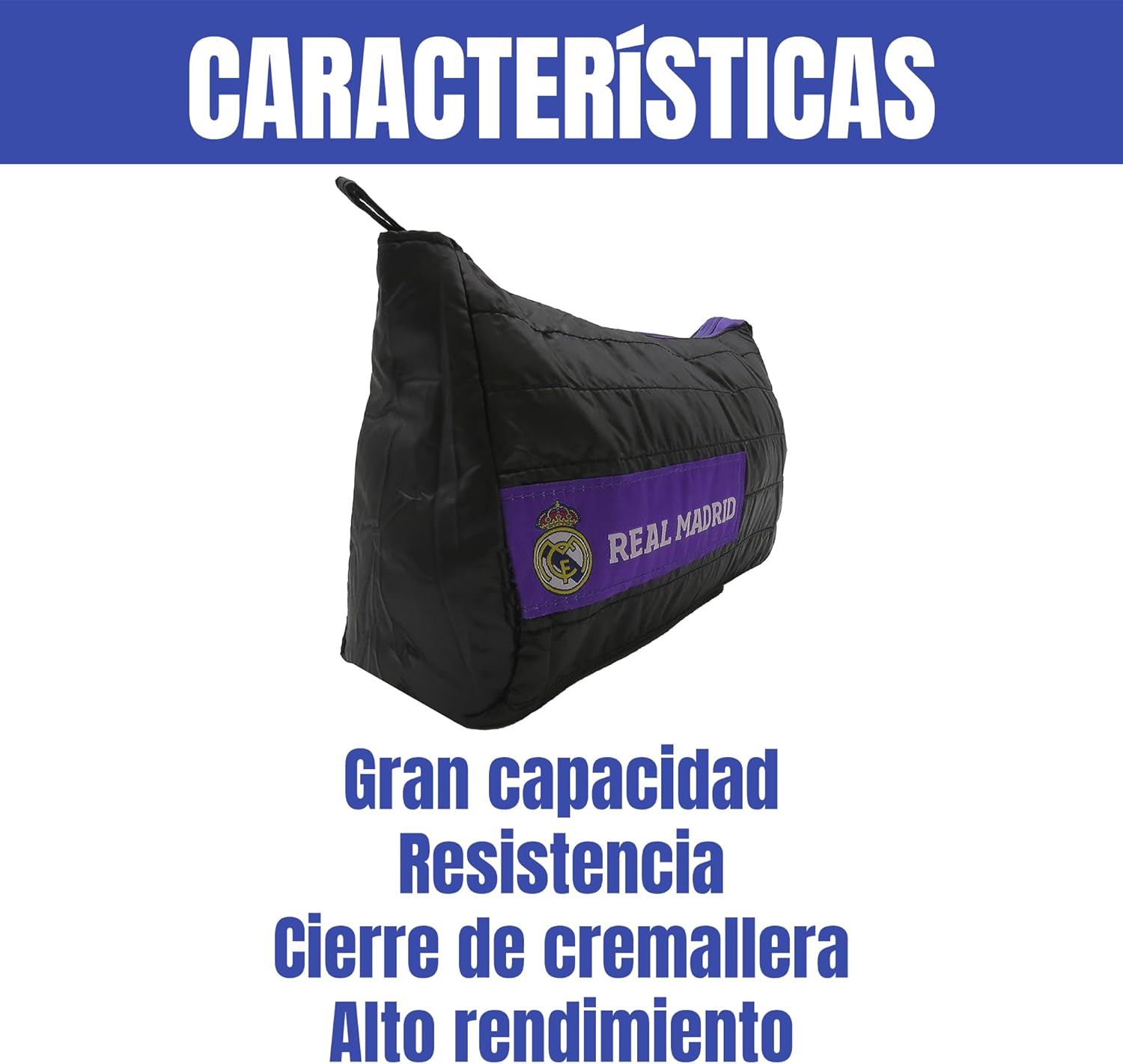 Estuche Triple Negro del Real Madrid