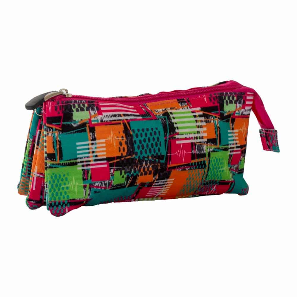 Estuche Triple Patchowork de Bagoose.