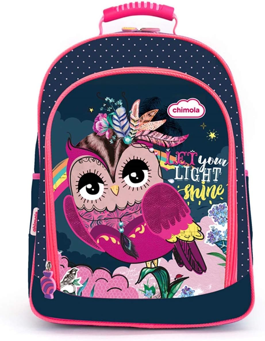 Mochila Triple Búho Adaptable A Trolley de Chimola 46 Cm