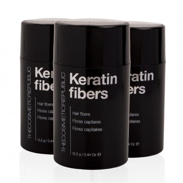 botes de Fibras capilares KERATINE FIBERS castaño medio de The Cosmetic Repubic