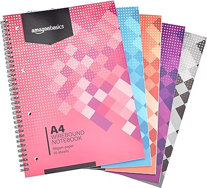 Pack de 5 Cuadernos de Anillas A4 Blanco